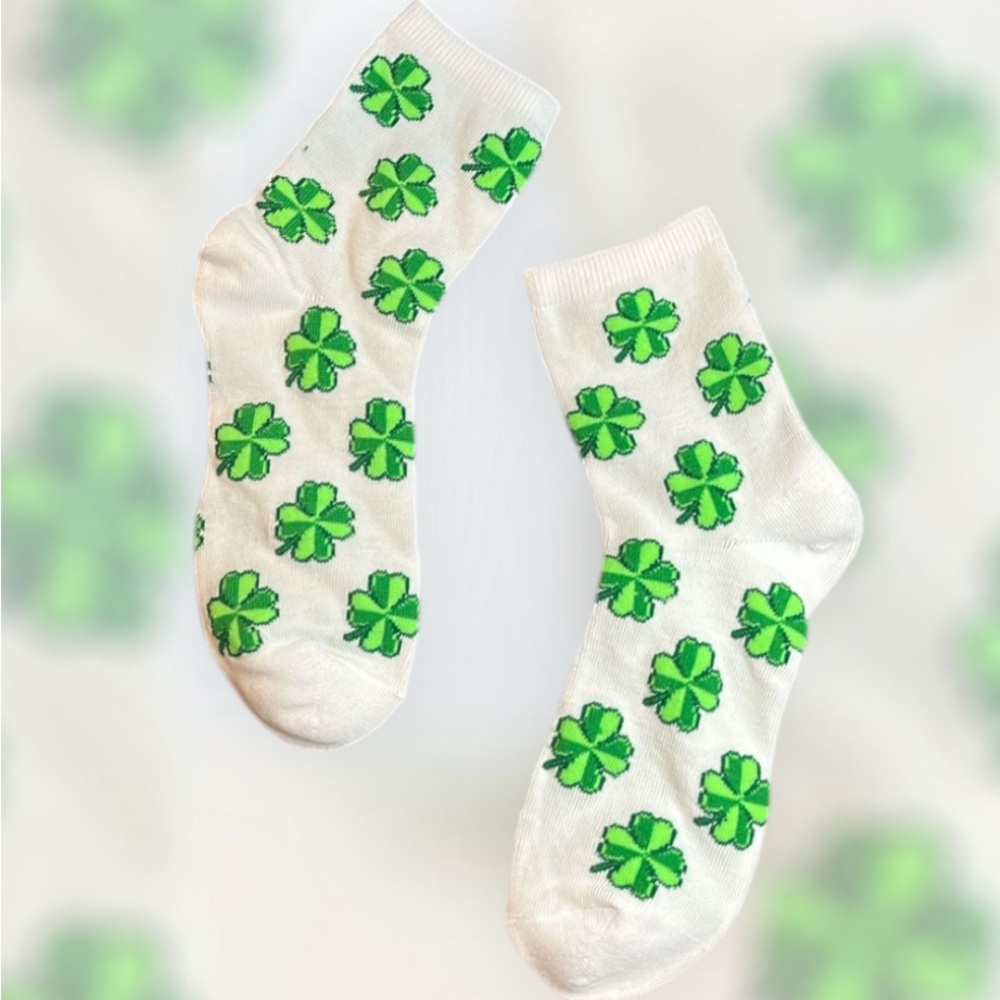 St. Patrick’s •Leafy Socks• Womens 5-10 - Picture 4 of 10